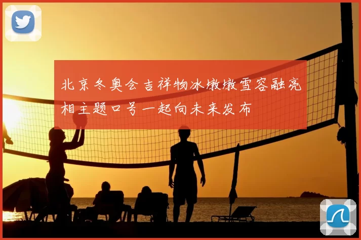 北京冬奥会吉祥物冰墩墩雪容融亮相主题口号一起向未来发布